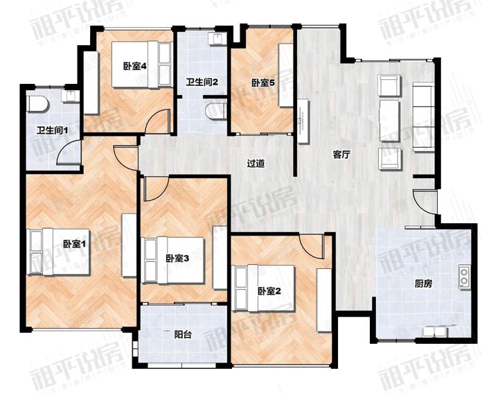 金山•融信大卫城A区|368万元134.25平|仓八小+仓山区实验中