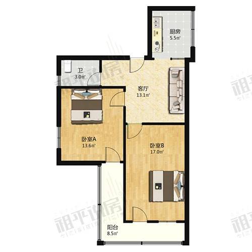 鼓楼区·秀冶里河沿5号|358万64.5平|二附小+延安中