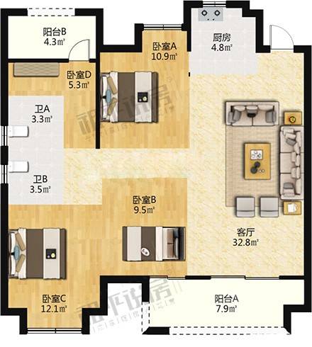 仓山区·融信玺湾B区|248万112平|福高小学部+初中部