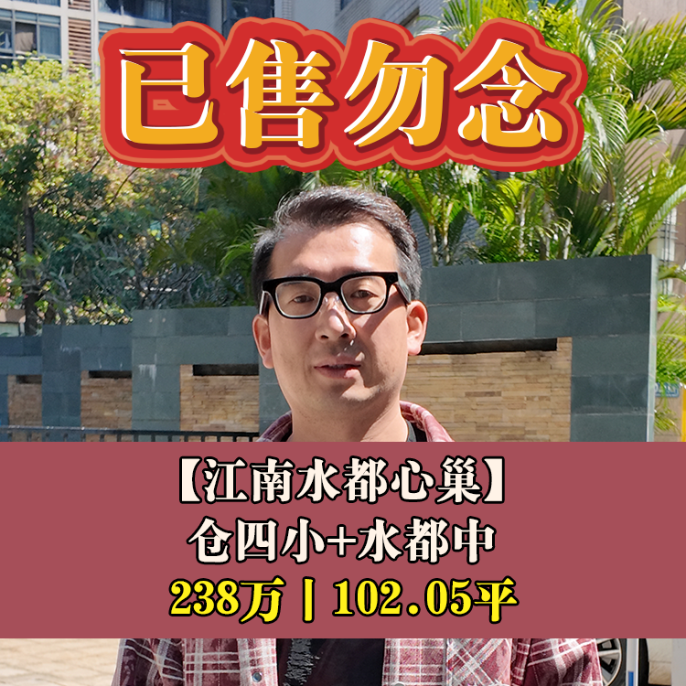 金山·江南水都心巢|238万元102.05|仓四小+水都中