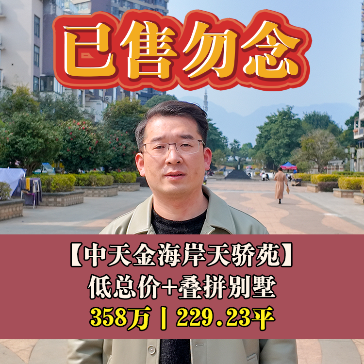 金山·中天金海岸天骄苑|358万元229.23平|仓五小+桔园洲四中