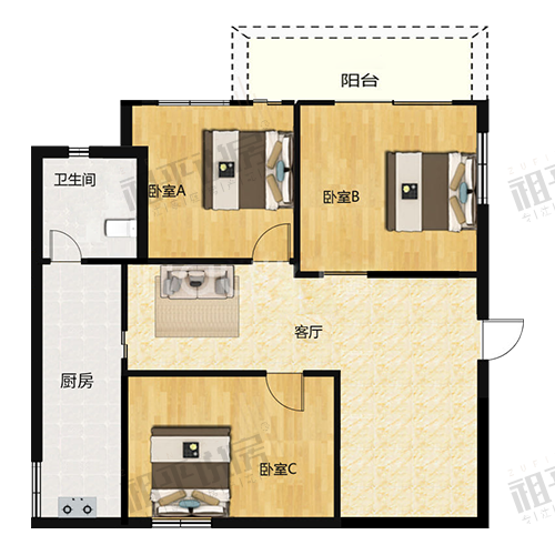 鼓楼·格致小区|360万74.26平|二附小+延安中